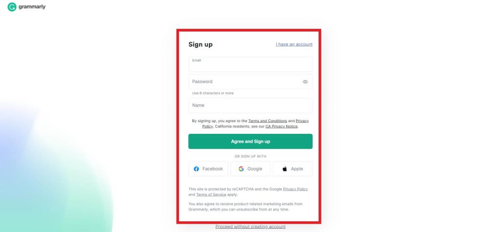 grammarly-login-id-and-password