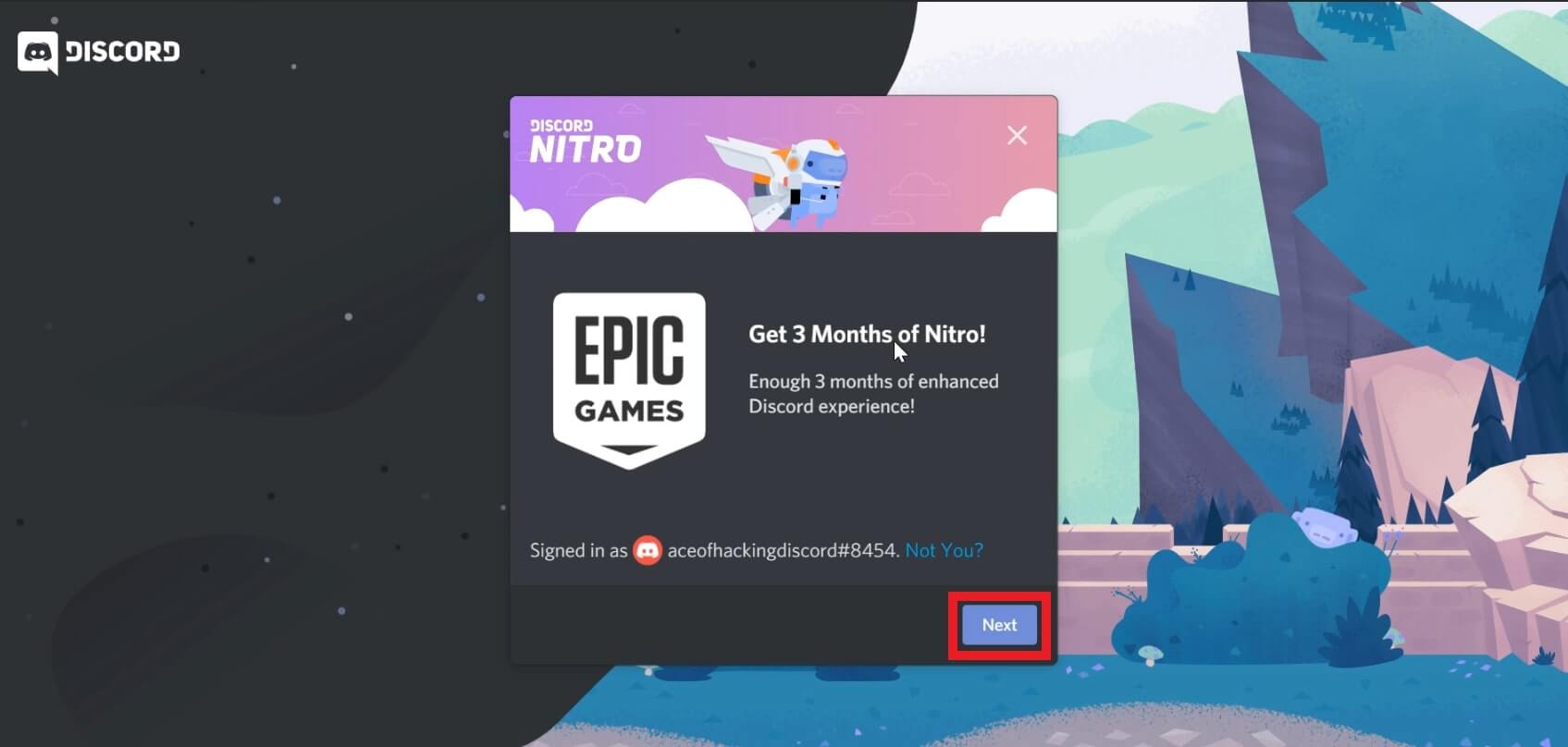 how to accept discord nitro from xbox game pass without credit card