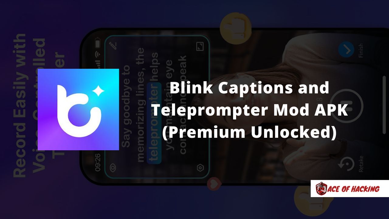 blink captions & teleprompter mod apk