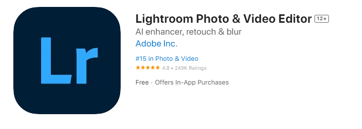 Adobe Lightroom for iPhone